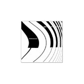 ピアノ鍵の歪み抽象芸術 ラバースタンプ (インプリント)