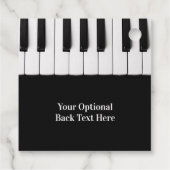 ピアノ鍵カスタムギフト/メッセージカード フェイバータグ (裏面)