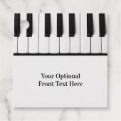 ピアノ鍵カスタムギフト/メッセージカード フェイバータグ (正面)