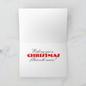 ピアノ鍵クリスマスカード シーズンカード (内部)