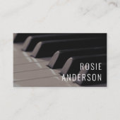 ピアノ鍵シンプルミニマルプロフェッショナル 名刺 (正面)