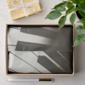 ピアノ鍵スタイリッシュ – 白黒の写真 薄葉紙 (ギフト)