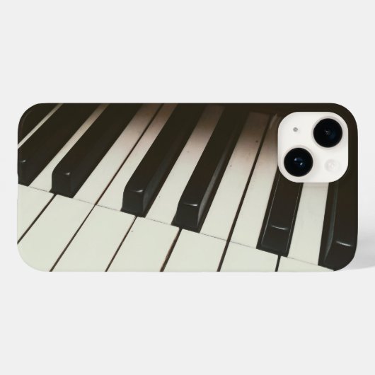 ピアノ鍵スタイリッシュ – 白黒の写真 Case-Mate iPhoneケース (裏面 (横))