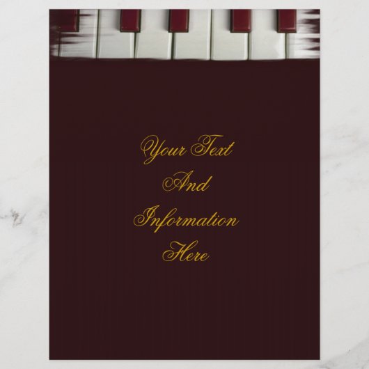 ピアノ鍵チラシ チラシ (正面)