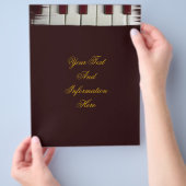 ピアノ鍵チラシ チラシ (手)