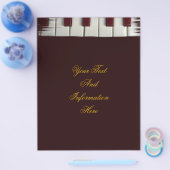 ピアノ鍵チラシ チラシ (シングル)