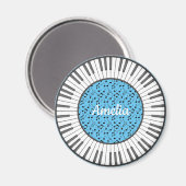 ピアノ鍵デザイン磁石 マグネット (正面/裏面)