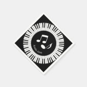 ピアノ鍵デザイン スタンダードカクテルナプキン (角)