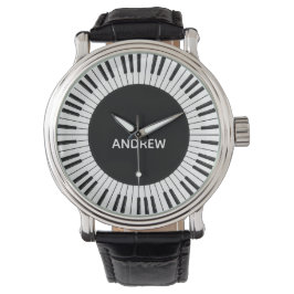 ピアノ鍵デザイン 腕時計