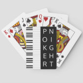 ピアノ鍵トランプのポーカーナイト トランプ (裏面)
