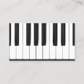 ピアノ鍵ピアノ先生 名刺 (正面)