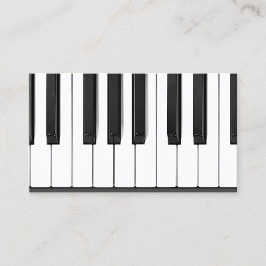 ピアノ鍵ピアノ先生 名刺 (正面)