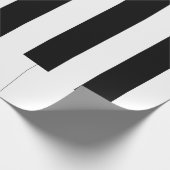 ピアノ鍵ブラック&ホワイトのキーボードミュージックラバー ラッピングペーパー (角)