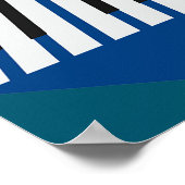 ピアノ鍵ポスター ポスター (角)