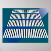 ピアノ鍵ポスター ポスター (正面)