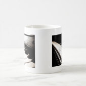 ピアノ鍵マクロ コーヒーマグカップ (中央)