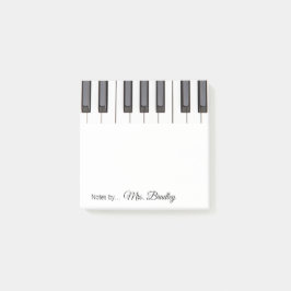 ピアノ鍵メモ帳、ピアノ先生 ポストイット