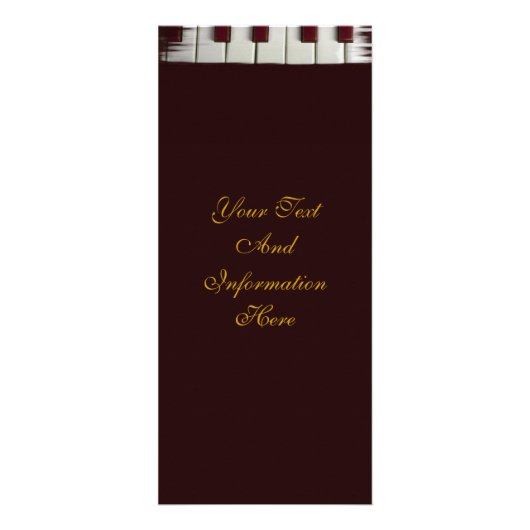 ピアノ鍵ラックカード ラックカード (正面)