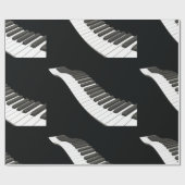 ピアノ鍵ラッピング紙 ラッピングペーパー (フラット)