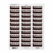 ピアノ鍵ラベル ラベル (フルシート)