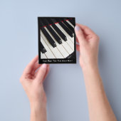 ピアノ鍵写真 チラシ (手)