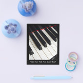 ピアノ鍵写真 チラシ (シングル)