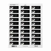 ピアノ鍵写真 ラベル (フルシート)