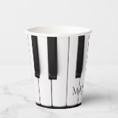 ピアノ鍵名前をカスタムする 紙コップ (正面)