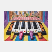 ピアノ鍵形式 ドアマット (正面)