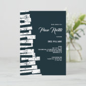 ピアノ鍵招待状 招待状 (スタンド正面)