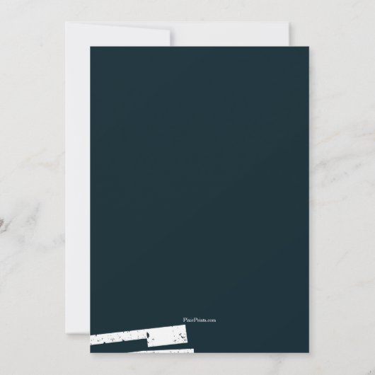 ピアノ鍵招待状 招待状 (裏面)