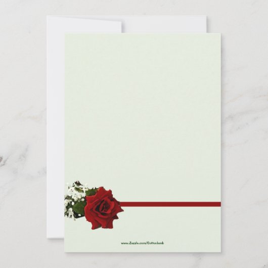 ピアノ鍵招待状 招待状 (裏面)