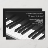 ピアノ鍵招待状 招待状 (正面/裏面)
