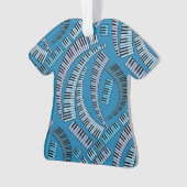 ピアノ鍵曲りセラミックオーナメント オーナメント (正面)