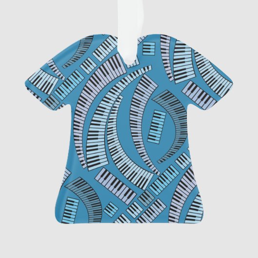 ピアノ鍵曲りセラミックオーナメント オーナメント (正面)