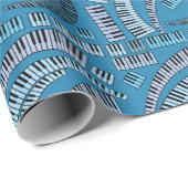 ピアノ鍵曲折り紙 ラッピングペーパー (ロールコーナー)