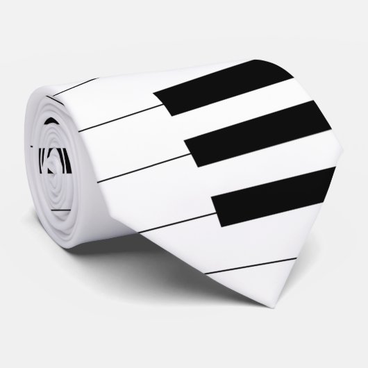 ピアノ鍵板パターンネックタイ ネクタイ (ロール)