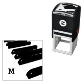 ピアノ鍵楽器モノグラムイニシャル セルフインキングスタンプ (インサイチュ)