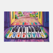 ピアノ鍵機器シンボル ドアマット (正面)