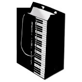 ピアノ鍵盤オルガンメディア抱き枕 ミディアムペーパーバッグ (正面アングル)