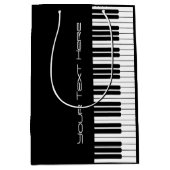 ピアノ鍵盤オルガンメディア抱き枕 ミディアムペーパーバッグ (正面)