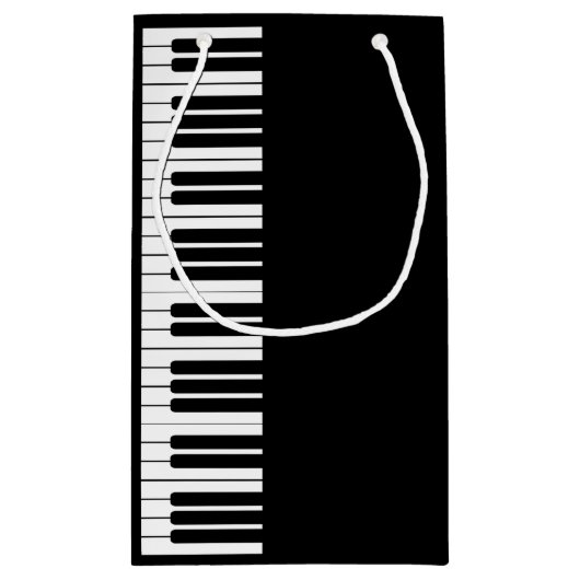 ピアノ鍵盤オルガン小抱き枕 スモールペーパーバッグ (裏面)