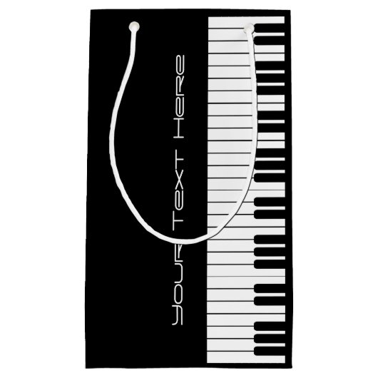 ピアノ鍵盤オルガン小抱き枕 スモールペーパーバッグ (正面)