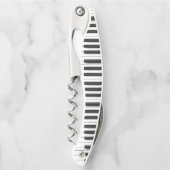 ピアノ鍵盤デザインコルクねじ ソムリエナイフ (正面)