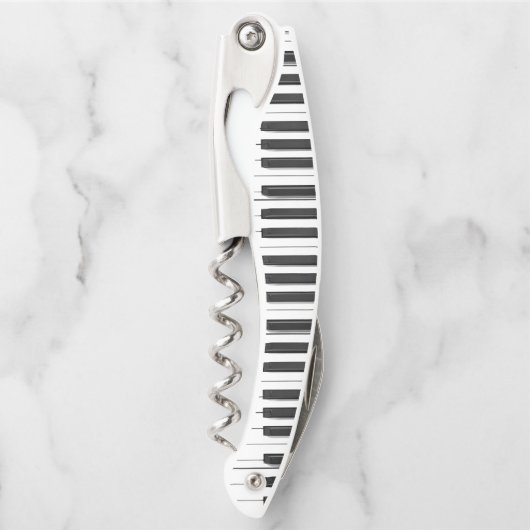 ピアノ鍵盤デザインコルクねじ ソムリエナイフ (正面)