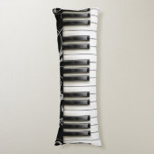 ピアノ鍵盤ピアニスト音楽楽器先生 ボディピロー (正面縦)