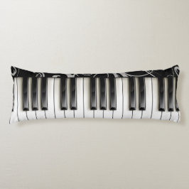 ピアノ鍵盤ピアニスト音楽楽器先生 ボディピロー