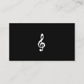 ピアノ鍵盤ピアノレッスズビジネスカード 名刺 (裏面)