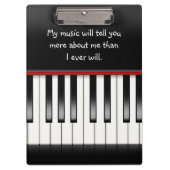 ピアノ鍵盤付き引用文 クリップボード (正面)