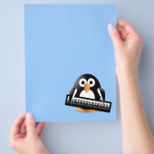 ピアノ鍵盤付ペンギン チラシ (手)